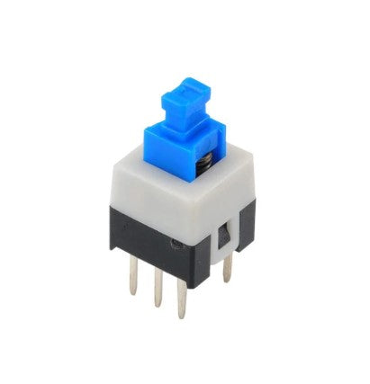 Push Button 6 Pines Con Bloqueo Pulsador Enclavado