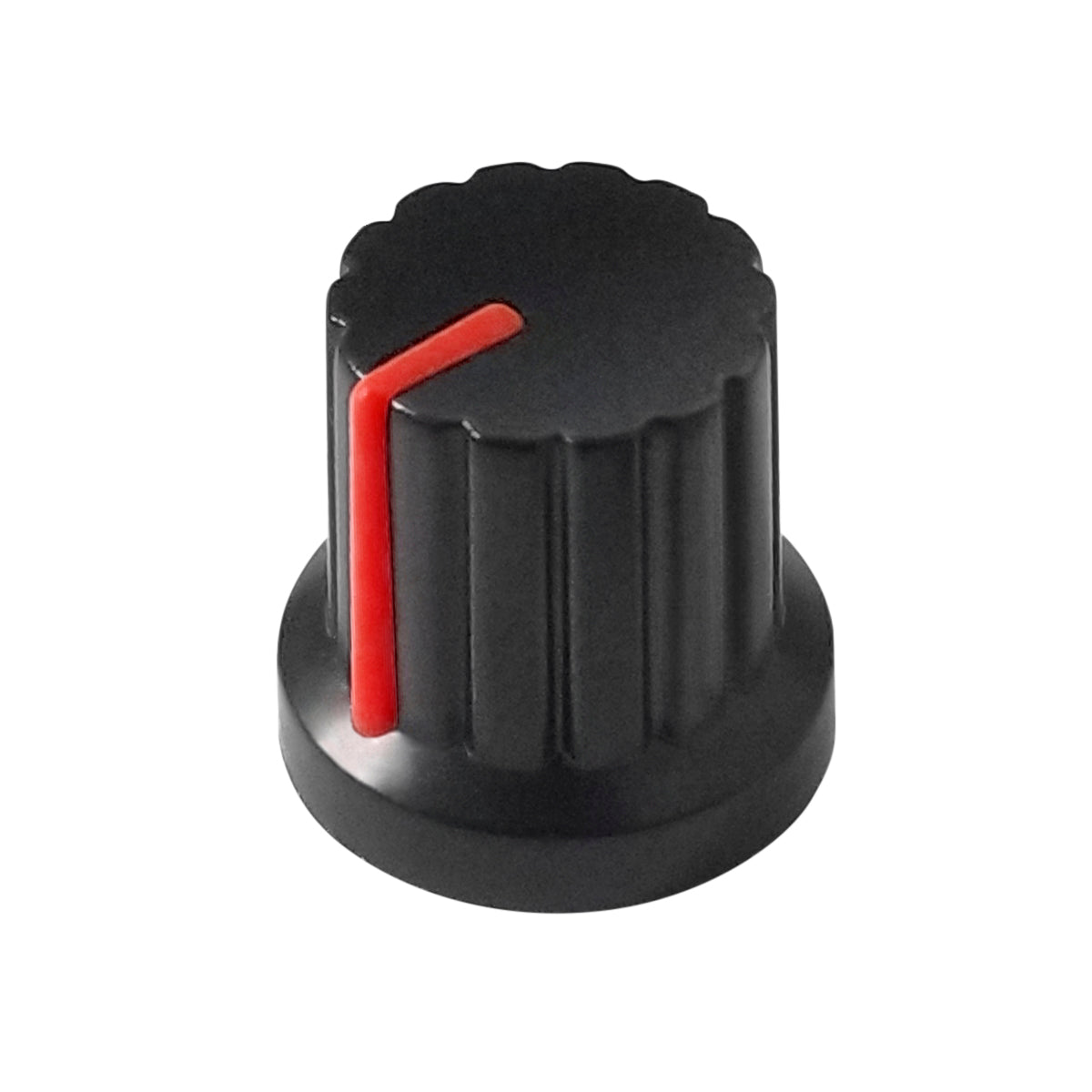 Perilla plastica p/potenciometro ROJO