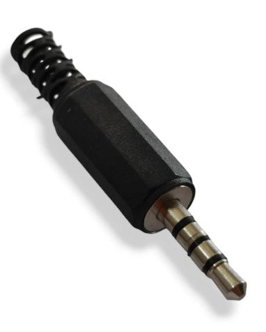 Conector Plug Macho stereo 3.5 mm plastico 3 Anillos