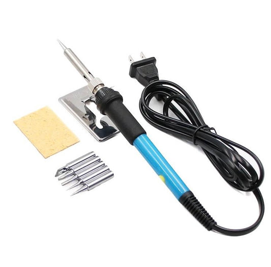 Cautín  60w Con Puntas Y Soporte