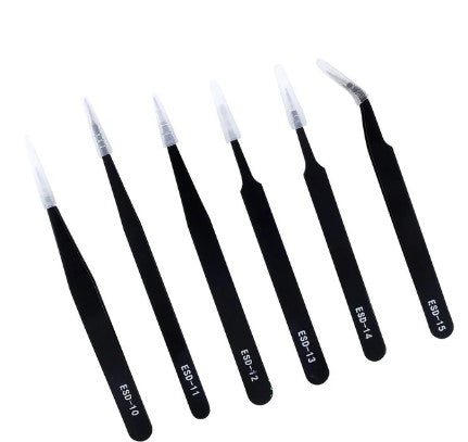 Kit 6 Pinzas Antiestaticas Precision