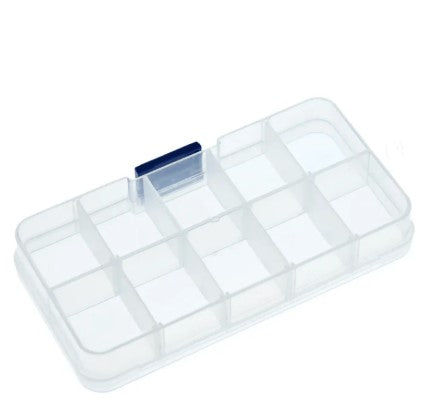Caja Organizadora Con 10 Divisiones  Transparente