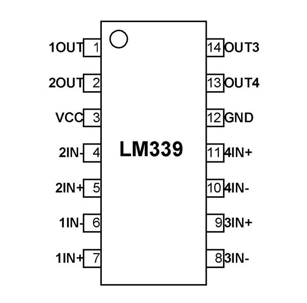 LM339 Comparador de Voltaje