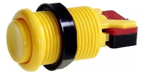 Boton con Micro Switch para videouegos AMARILLO