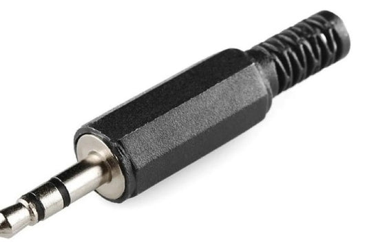 Conector Plug Macho stereo 3.5 mm plastico 2 Anillos