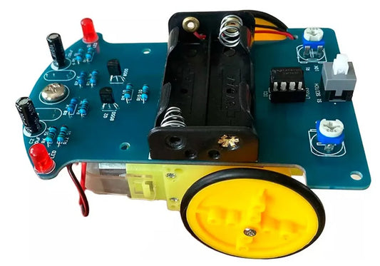 Kit Carrito Seguidor De Línea Educativo LDR Comparador Robot